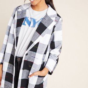 NWT Anthropologie Cairo Plaid Coat